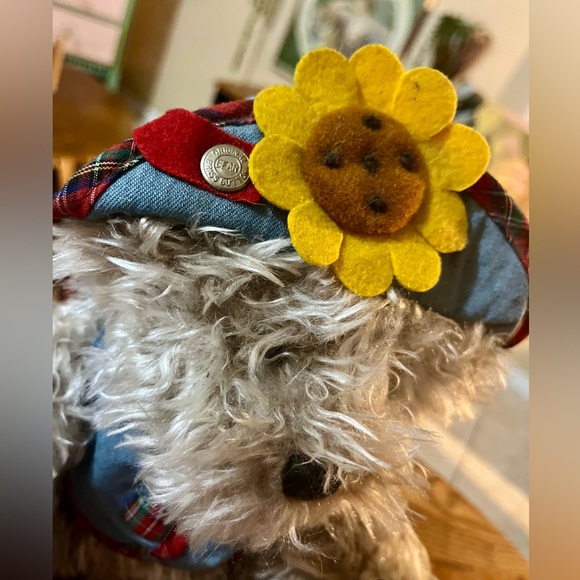 Vintage ‘96 BLOSSOM Brass Button Bear - Fully Jointed Collectible Bear Plush - Picture 3 of 9